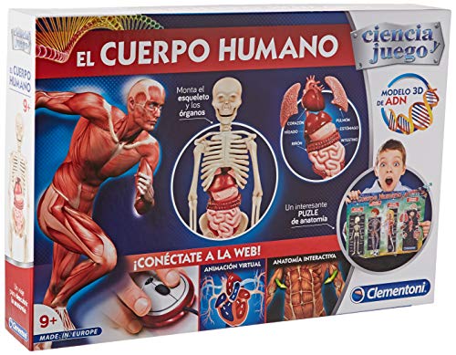 Clementoni-55089 - El cuerpo humano - juego científico a partir de 9 años