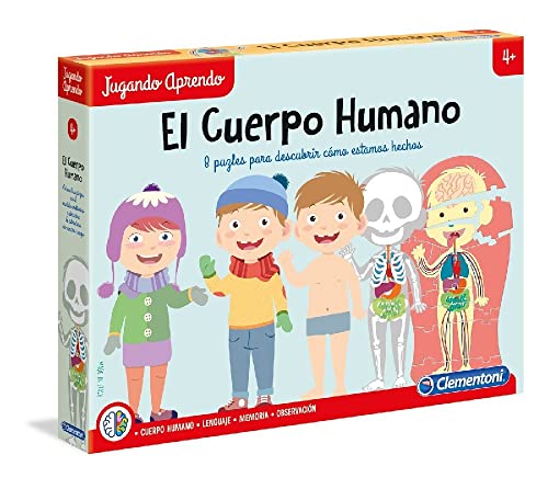 Clementoni-55114 - El cuerpo humano - juego educativo a partir de 4 años