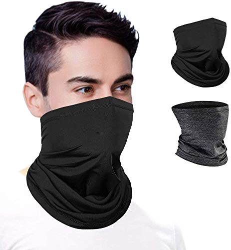 Cocoda Braga Cuello Unisex 2 Piezas, Elástica Multifunción Bandana Ciclismo para Moto Transpirable Protección UV, Deportiva Bandana Hombre Mujer para Senderismo Correr Aire Libre Pesca