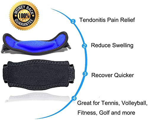 Coderas Epicondilitis Para Codo Tenista Golfista Ajustable y Antideslizante - Codera Para Tendinitis con Almohadilla EVA para Tenis,Golf,Padel,Levantamiento de pesas (2 PCS)