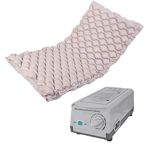 Colchón Masaje de Presión de Aire PVC Antiescaras de aire con compresor for Ulcers & Bed Sores, Masajeador corporal almohadillas de masaje