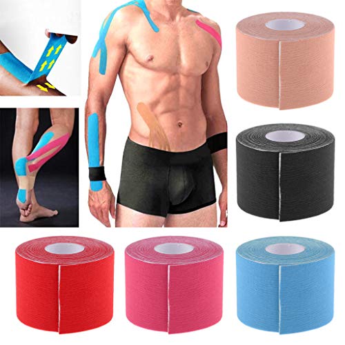 Colcolo 5cm Physio Tape Kinesiology Tape Sporttape Cinta Adhesiva Kinesiotape Vendaje para - Color de Piel