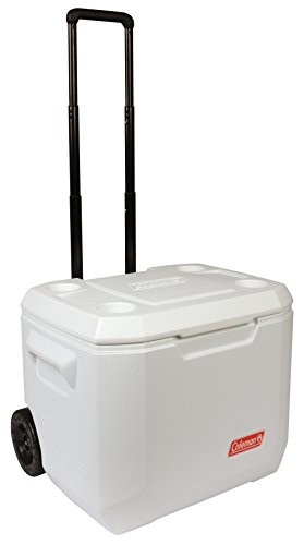 Coleman Marine Xtreme 50 Qt con Ruedas (47 L) Nevera Rígida, Blanco, Única