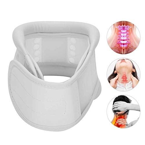 Collarín Cervical para Aliviar el Dolor Esguince y la Presión del Cuello,Soporte de Cuello de Espuma Suave Tracción de Cervical Envoltura Alivio Presión de la Columna para Viajar, Dormir Trabajar(S)