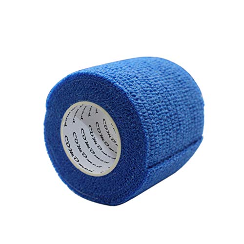 COMOmed Non-woven fabric self-adhesive Bandage venda cohesiva Mascota Vendaje Azul 5cmX4.5m 6 Volumen