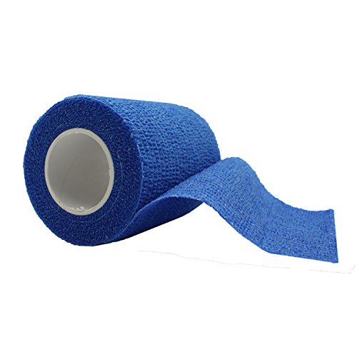 COMOmed Non-woven fabric self-adhesive Bandage venda cohesiva Mascota Vendaje Azul 7.5cmX4.5m 6 Volumen