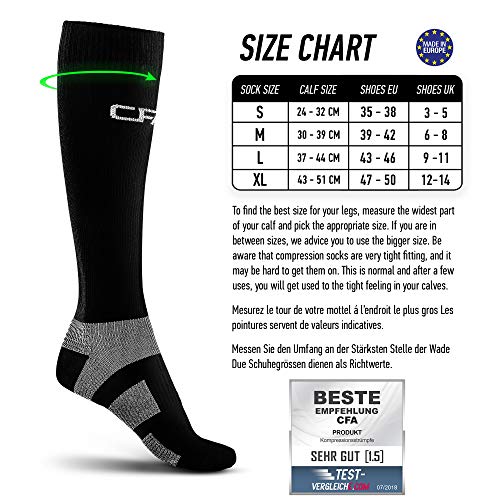 COMPRESSION FOR ATHLETES, Calcetines de compresión, protección del Tobillo y Apoyo del metatarso