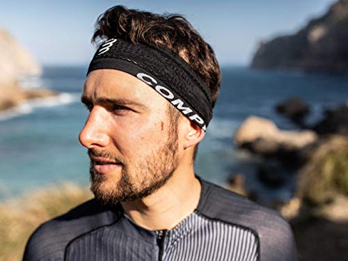 COMPRESSPORT Thin Headband On/Off Cinta, Unisex-Adult, Negro, Talla Unica