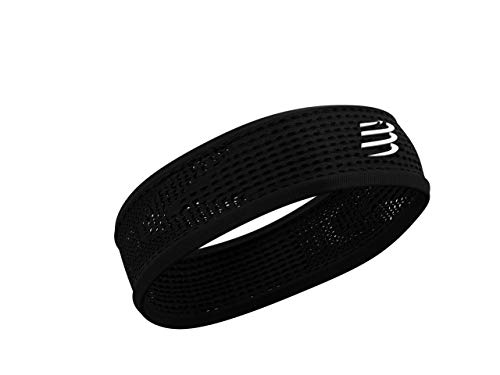 COMPRESSPORT Thin Headband On/Off Cinta, Unisex-Adult, Negro, Talla Unica