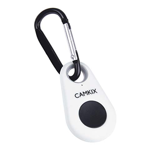 Control Remoto del Obturador de Cámara con Tecnología Inalámbrica Bluetooth® CamKix – Cordón con Montaje de Anillo Desmontable – Mosquetón – Capturar imágenes/Video hasta 10m en iPhone/Android