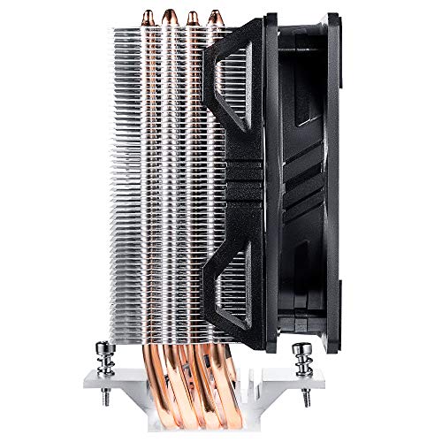 Cooler Master Hyper 212 EVO V2 Disipador de CPU: Mejor Rendimiento, Características Mejoradas: Heat Sink Asimétrico, 4 Heat Pipes Contacto Directo, Ventilador SickleFlow V2 120mm, Socket Universal