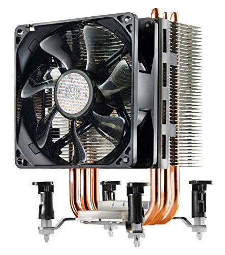 Cooler Master Hyper TX3 EVO Disipador Sistema de Enfriamiento CPU, Compacto y Eficiente, 3 Tubos de Calor de Contacto Directo, Ventilador PWM de 92 mm