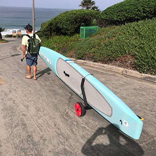 COR Surf Carrito Ajustable para Tabla de Surf | Se Ajusta fácilmente para Cualquier tamaño Sup | Muñeca Ligera con Ruedas de Playa fáciles de Usar