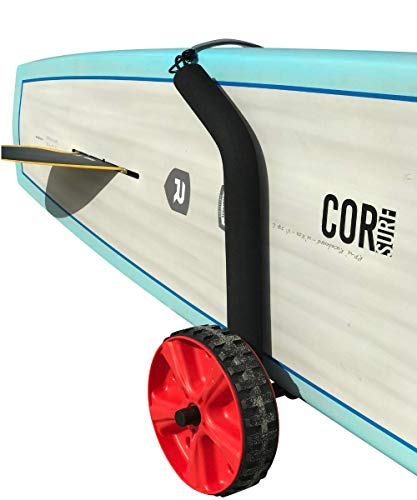 COR Surf Carrito Ajustable para Tabla de Surf | Se Ajusta fácilmente para Cualquier tamaño Sup | Muñeca Ligera con Ruedas de Playa fáciles de Usar