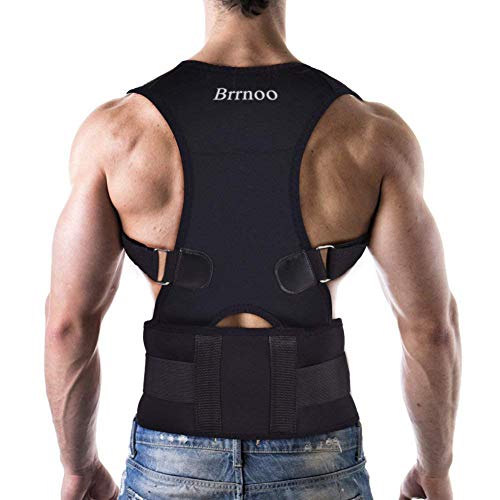 Corrector de Postura con soporte recto Ultrafino respirable Vendaje de elástico en la cintura del hombro para hombres y mujeres (circunferencia de la cintura de 80 cm a 120 cm) (XXL)