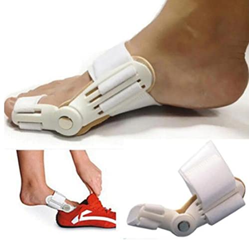 Corrector ortopédico de juanetes Farmafoot unisex, blanco, adaptable y flexible que alivia el dolor provocado por los juanetes y corrige la deformación