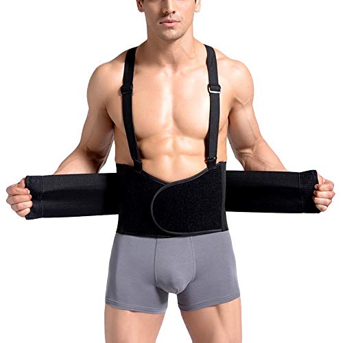 Corset Hombres Soporte de espalda Cinturón Dolor de espalda Levantamiento pesado Protector de cinturón de trabajo Soporte de soporte lumbar Cinturón de respaldo Soporte para la espalda Corrector de po