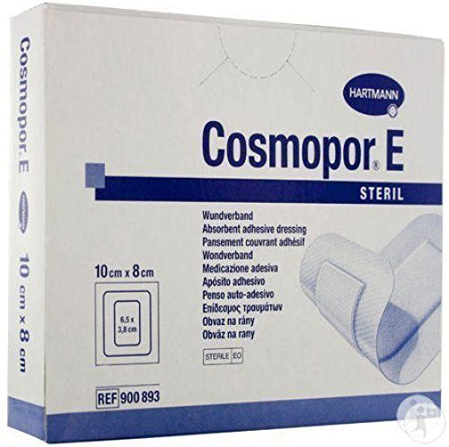 Cosmopor E Sterile Adhesive Wound Dressings 10cm x 8cm x 25 Surgical Cuts Burns