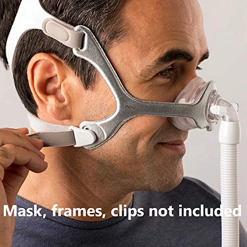 CPAP Wisp Headgear Strap Compatible w/Wisp Nasal Mask - Reemplazo para Respironics Wisp Headgear (máscara, clips, marcos no incluidos) - CPAP Headgear Strap for Wisp