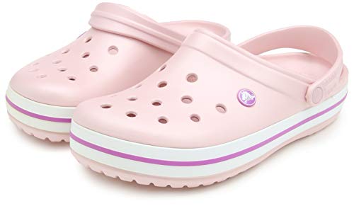 Crocs Crocband Unisex Adulta Zuecos, Rosa (Pearl Pink Wild Orchid), 41/42 EU