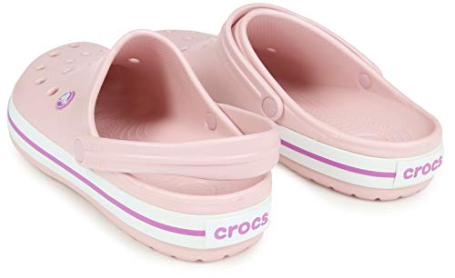 Crocs Crocband Unisex Adulta Zuecos, Rosa (Pearl Pink Wild Orchid), 41/42 EU