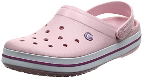 Crocs Crocband Unisex Adulta Zuecos, Rosa (Pearl Pink Wild Orchid), 41/42 EU