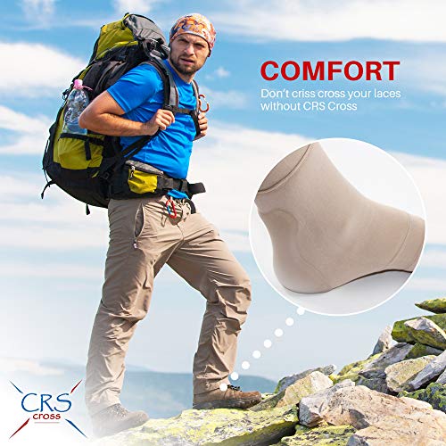 CRS Cross Aquiles Heel Sleeve – Funda acolchada de gel de compresión para cojín y protección de golpes Haglunds, tendinitis de Aquiles y bursitis (talla única)