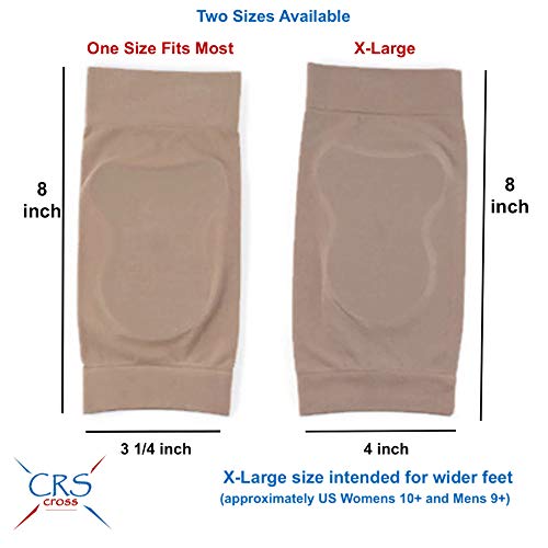 CRS Cross Aquiles Heel Sleeve – Funda acolchada de gel de compresión para cojín y protección de golpes Haglunds, tendinitis de Aquiles y bursitis (talla única)