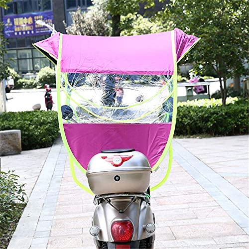 Cubierta de Lluvia para sombrilla eléctrica para Bicicleta, sombrilla Universal para Scooter de Motor, sombrilla de Movilidad y Cubierta para Lluvia Impermeable, púrpura