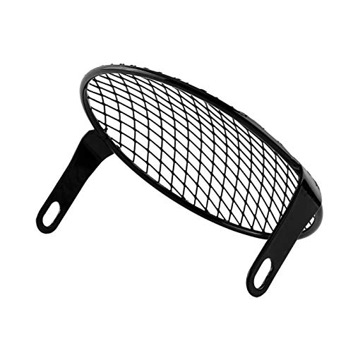 Cubierta De Parrilla De Faro, Cubierta De Rejilla De Lámpara De Faro Negro 3.15in Máscara De Parrilla De Faro Profesional Para Bicicleta Vieja Para Cafe Racer Para Motocicleta