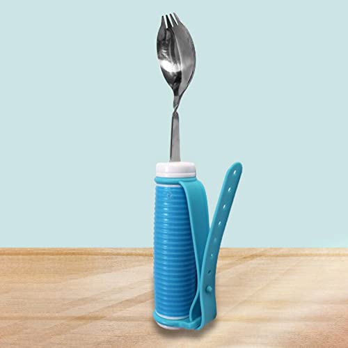 Cuchara De Fácil Agarre Tenedor Utensilios De Cuidado Cuchara Giratoria 360 Anti-Shake Comida De Acero Inoxidable para Temblores Discapacitados