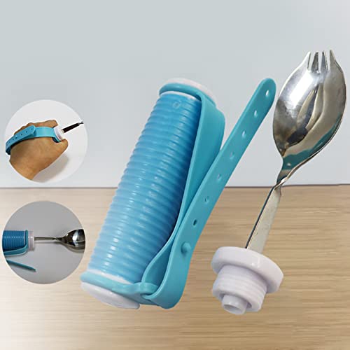 Cuchara De Fácil Agarre Tenedor Utensilios De Cuidado Cuchara Giratoria 360 Anti-Shake Comida De Acero Inoxidable para Temblores Discapacitados