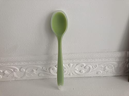 Cuchara de Silicona para Adulto y Cocina (Verde)