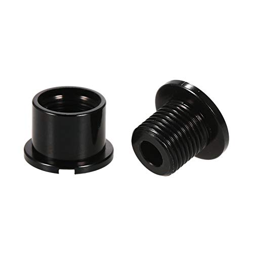 CYSKY Tornillos de Plato único 5 Pack M8 Tornillos de un Solo Anillo de Cadena Corta Aptos para Bicicleta de Carretera, Bicicleta de montaña, BMX, MTB, Fixie (Negro)