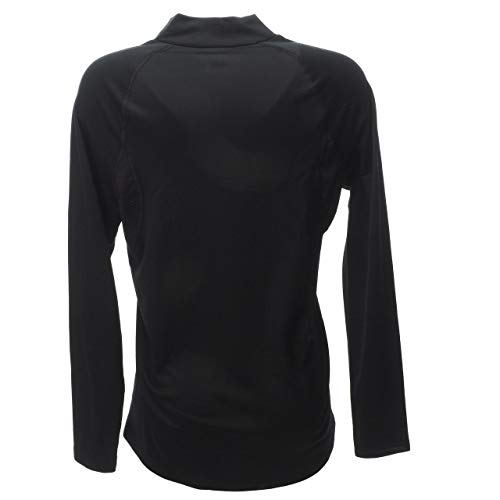 Damart Sport tee-Shirt Col Zippé Easy Body 4 Thermolactyl Femme Camiseta con Cremallera, Noir (Noir 51340-17010), L para Mujer