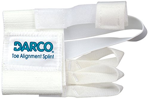 Darco Correas de Alineación de Los Dedos Del Pie, Sin Látex, Banda Metatarsal Elástica, Férula para Juanetes, Optimo para Hallux Valgus y Dedos en Martillo, Posoperatoria, Cierre con Gancho y Bucle