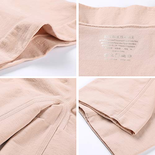 DELIMIRA Pantalones Moldeadores Braguitas Reductoras Adelgazantes Tallas Grandes para Mujer Beige 48-50