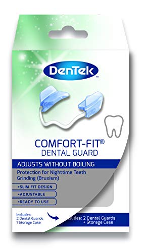 DenTek Protectores dentales de ajuste cómodo para ayudar a prevenir la molienda y apretar los dientes de la noche conocidos como bruxismo (paquete de 2)