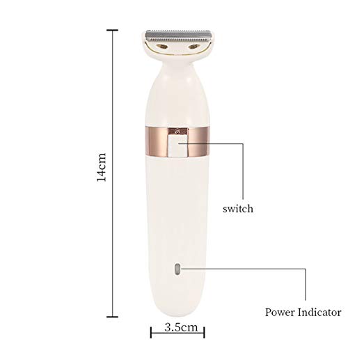 Depiladora Electrica Mujer Sin dolor 2 en 1 Mojado Seco dama afeitadora Con Cepillo de limpieza facial Portátil Impermeable USB Recargable shaver Bikini Recortadora por Piernas Axila Rostro