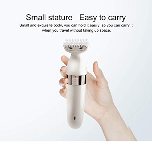 Depiladora Electrica Mujer Sin dolor 2 en 1 Mojado Seco dama afeitadora Con Cepillo de limpieza facial Portátil Impermeable USB Recargable shaver Bikini Recortadora por Piernas Axila Rostro