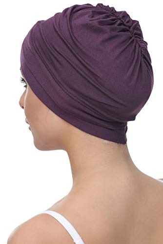 Deresina W gorro de algodón para la quimioterapia, la pérdida de cabello (Mora)