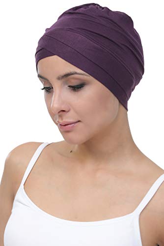 Deresina W gorro de algodón para la quimioterapia, la pérdida de cabello (Mora)