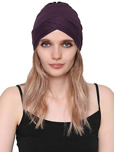 Deresina W gorro de algodón para la quimioterapia, la pérdida de cabello (Mora)