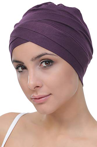 Deresina W gorro de algodón para la quimioterapia, la pérdida de cabello (Mora)