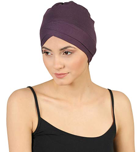 Deresina W gorro de algodón para la quimioterapia, la pérdida de cabello (Mora)