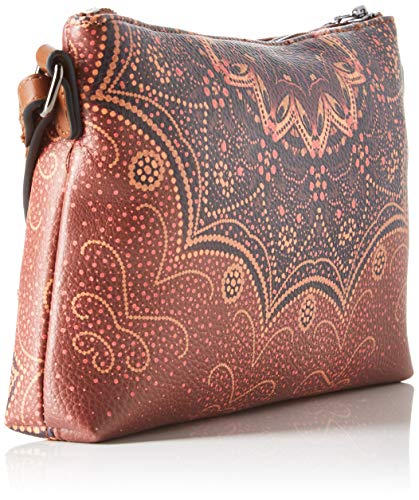 Desigual Bag Tekila Sunrise Durban, Bolso para Mujer, Marrón (Cognac), 17.5 x 4 x 27.2 cm (B x H x T)