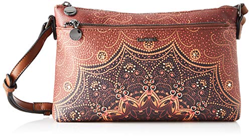 Desigual Bag Tekila Sunrise Durban, Bolso para Mujer, Marrón (Cognac), 17.5 x 4 x 27.2 cm (B x H x T)