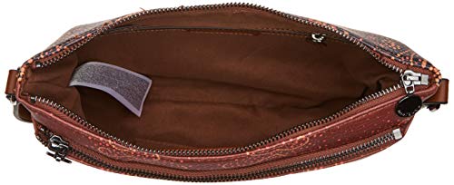 Desigual Bag Tekila Sunrise Durban, Bolso para Mujer, Marrón (Cognac), 17.5 x 4 x 27.2 cm (B x H x T)