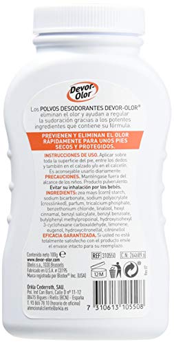 Devor-Olor 310550, Desodorante de Zapatos, Blanco, 100 gr