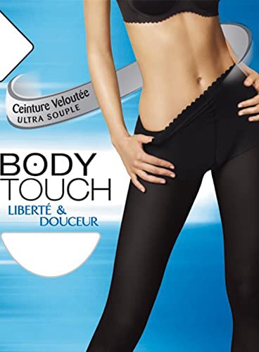 Dim Body Touch Panty Medias, opaco, Noir, 4 para Mujer